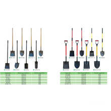 Different Type of Shove Spade Garden Tools Agricultural Tools Wth Handle